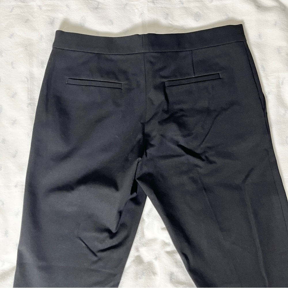 Joseph 'Finley' Gabardine Straight Leg Pants Italian Bi‑Stretch Twill Black US 8 - Picture 10 of 16